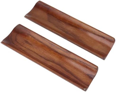 AYNEFY Wood Sushi Plate,2Pcs 7.2x2.1in Japanese Style Rectangle Serving Tray Dessert Appetizer Cracker Serving Platter Snack Fruit Serving Dishes for Party Banquet Dinner Entertaining