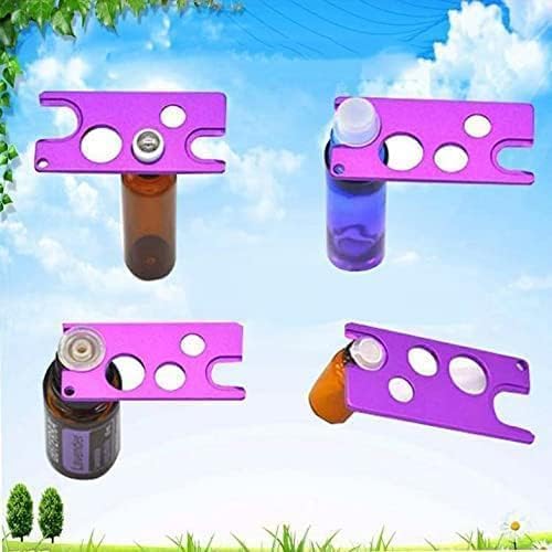 1Pc Purple Essential Oil Bottle Metal Orifice Remover Opener Roller Bottle Opener Metal Key Tool Opener and 123456r for Roller Balls and Caps,Dining and Entertaining