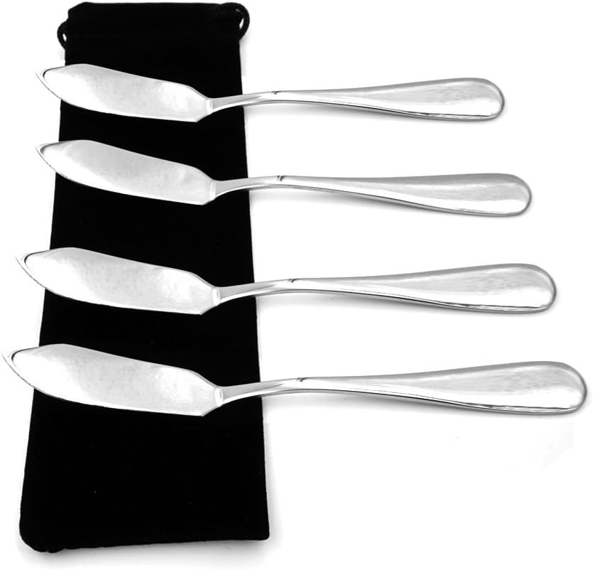 Stainless Steel Butter Knife, Set of 4, Butter Spreader, Breakfast Spreads,Cheese and Condiments