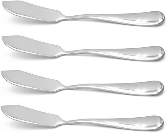 Stainless Steel Butter Knife, Set of 4, Butter Spreader, Breakfast Spreads,Cheese and Condiments