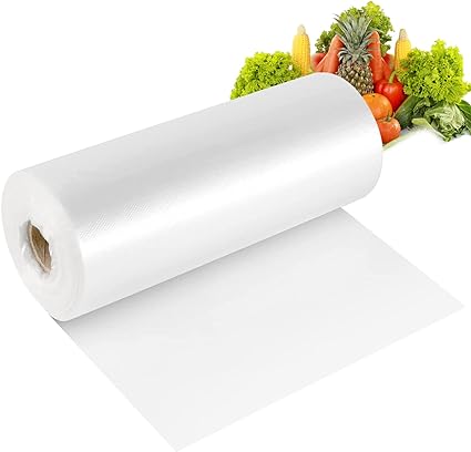 Food Storage Bags, 10 Roll 14 x 20 Plastic Produce Bag on Roll Fruits, Vegetable, Bread, Food Storage Clear Bags, 350 Bags/Roll