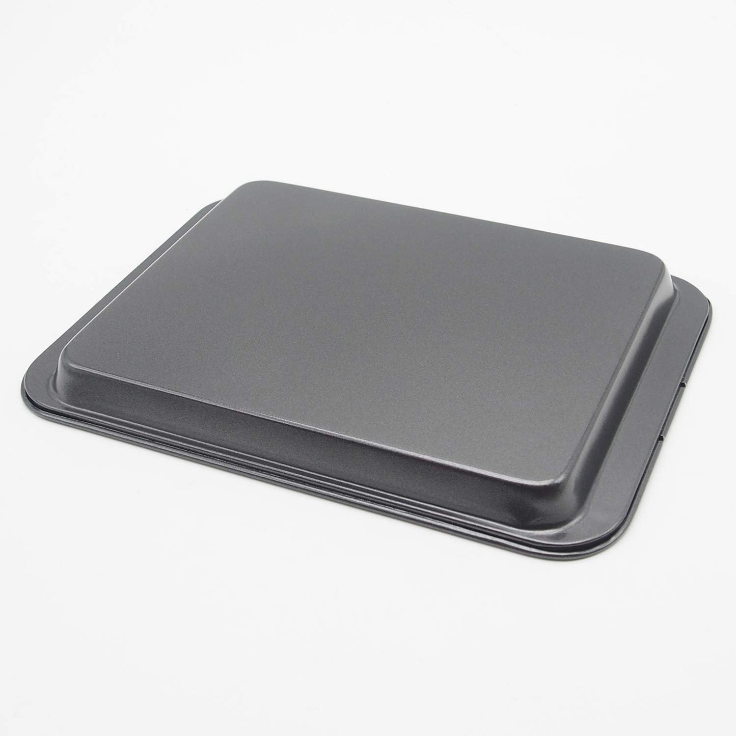 2 Small Baking Sheets 9.45 X 7.09 Inch (Inner 7.5x6) Mini Cookie Tray Toaster Conventional Oven Pan Nonstick No Warp Magnetic Bakeware for 1 or 2 Person