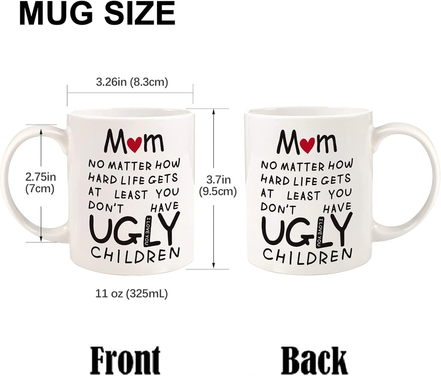 Mothers Day Gifts for Mom from Daughter Son,11oz Funny Coffee Mug Gifts for Mama Grandma Mother in Law,Unique Mothers Day Presents for Mother Wife Her Women,Mom Birthday Gifts for New Mom Mother To Be