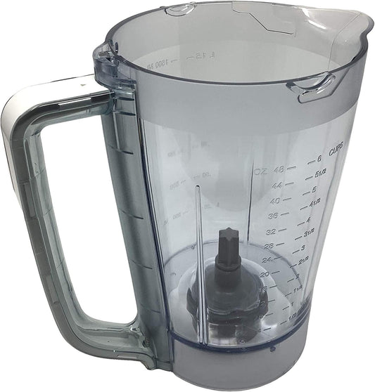 Replacement 48oz Pitcher Bowl for BL206 BL207 BL250 700w Extreme Kitchen System Pulse Blender, White