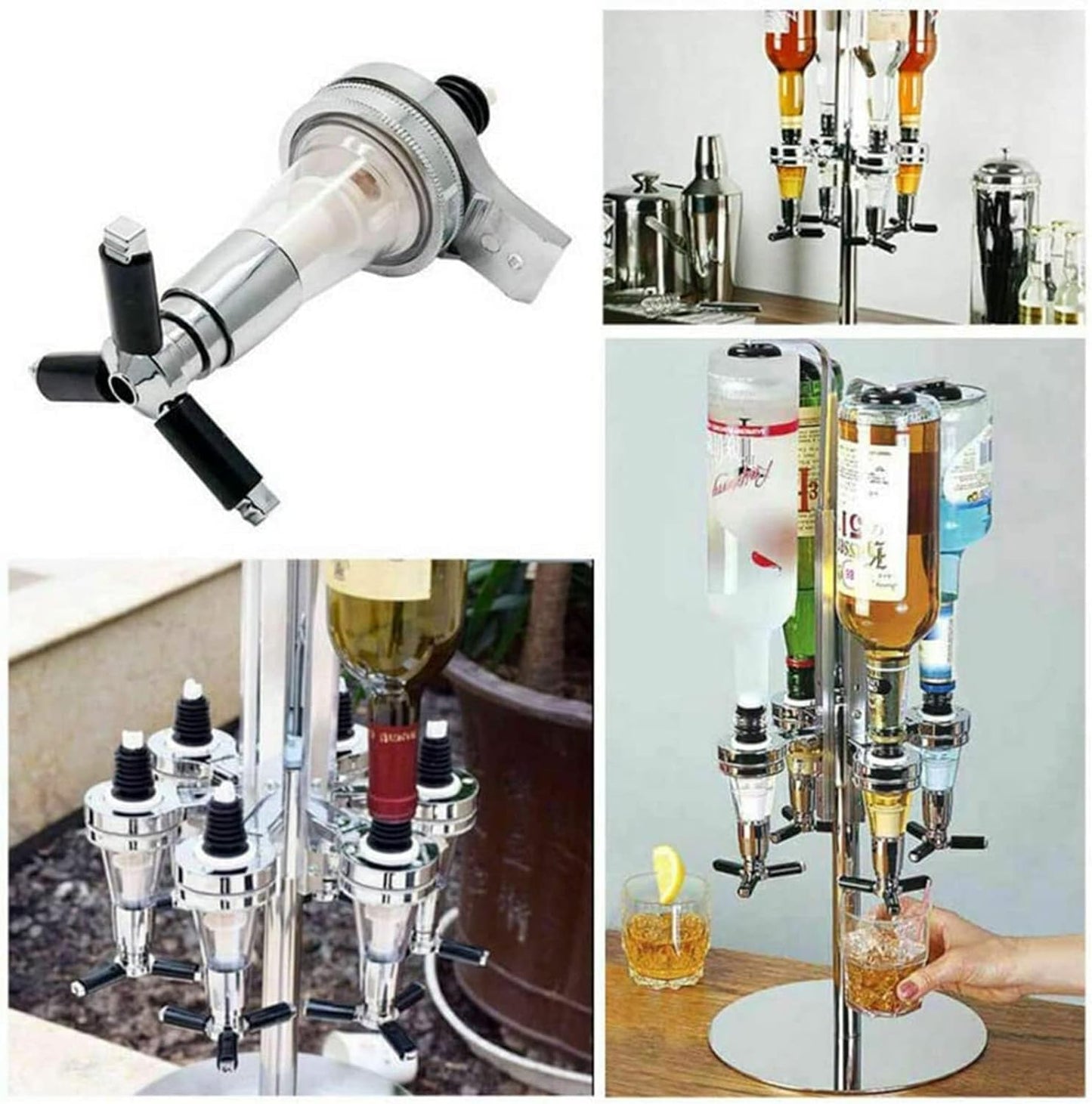 2 Piece 30ml Liquor Dispenser Bar Optic Spirit Measure Pub Dispenser Drink Spirit Wine Cocktail Pourers Bar Tool